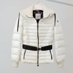 Moncler White Puffer Jacket